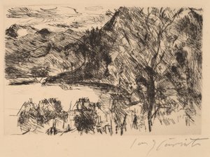 Walchensee mit Jochberg von Lovis Corinth
