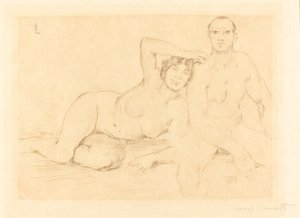 Zwei Menschen, 1908 von Lovis Corinth