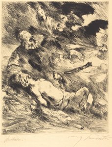 Die Opferung Isaaks von Lovis Corinth after Rembrandt van Rijn