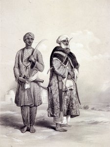 Ein Zemindar und ein Puthan, 1844