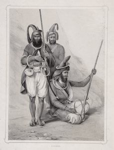 Akalees, Indische Krieger, 1844 von Lowes Dickinson