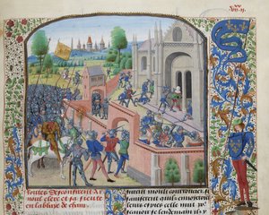 Einnahme der Abtei von Ename, 1381 von Loyset Liedet