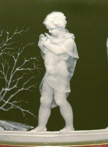 Detail von einem Paar Vasen, 