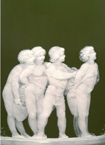 Detail von einem Paar Vasen, 