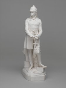 Parianware-Statuette von Leutnant (später Major) William Hodson von Ltd Mintons