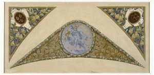 Skizze für die Banketttreppe im Pariser Rathaus: Bélier, ca. 1888 -1898 von Luc Oliver Merson
