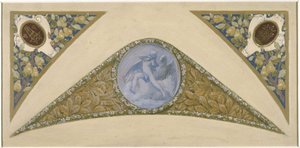 Skizze für die Festtreppe im Pariser Rathaus: Wassermann, zwischen 1888 und 1898 von Luc Oliver Merson