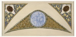 Skizze für die Festtreppe im Pariser Rathaus: Zwillinge, zwischen 1888 und 1898 von Luc Oliver Merson