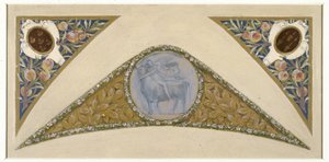 Skizze für die Festtreppe des Hôtel de Ville de Paris: Stier, ca. 1888–1898 von Luc Oliver Merson