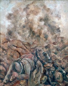 Erster Weltkrieg: „An der Front“ Gemälde von Luc Albert Moreau (1881-1948) 1914 Paris, Nationalmuseum für Moderne Kunst, Centre Georges Pompidou von Luc Albert Moreau