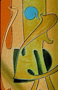 Porte Dauphine Metrostation, Paris 75016. Detail der Dekoration. Architekt Hector Guimard, Realisierung 1905.