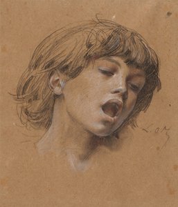 Kopf eines singenden Jungen (Studie für Musik)