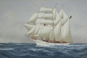 Die Sonnenstrahl unter vollen Segeln von Luca Papaluca