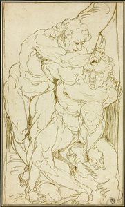 Apollo häutet Marsyas von Luca Cambiaso