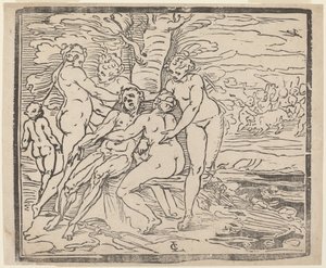 Tod des Adonis von Luca Cambiaso