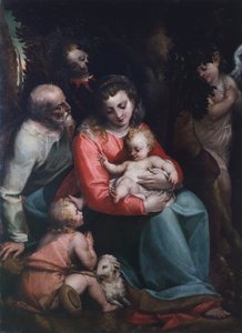 Madonna mit Kind und Heiligen von Luca Cambiaso