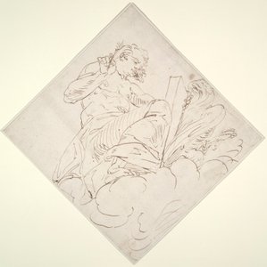 Heiliger Johannes der Evangelist von Luca Cambiaso
