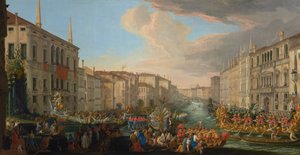 Regatta auf dem Canal Grande zu Ehren von Friedrich IV., König von Dänemark