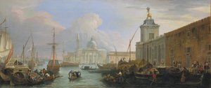 Das Bacino, Venedig, mit der Dogana und einem entfernten Blick auf die Isola di San Giorgio, ca. 1709