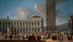 Die Piazzetta und der Markusplatz, Venedig von Luca Carlevaris
