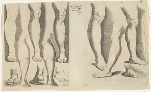 Studien von Beinen (Tekenboek, Le livre de dessein)