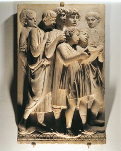 Laudate Eum in choro (Psalm 150, Laudate Dominum), Tafel mit singenden Kindern
