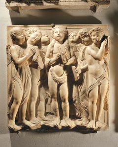 Laudate Eum in cymbalis bene sonantibus (Psalm 150, Laudate Dominum), Tafel mit Putti und Engeln, die Zimbeln spielen