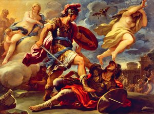 Aeneas besiegt Turnus