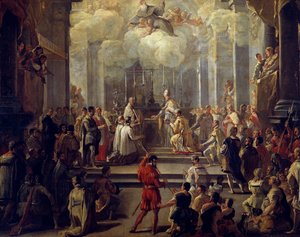 Priesterweihe, von Luca Giordano von Luca Giordano