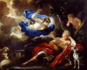Diana und Endymion, Öl auf Leinwand
