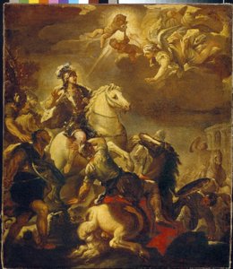 Die Erscheinung des Kreuzes vor Kaiser Konstantin von Luca Giordano