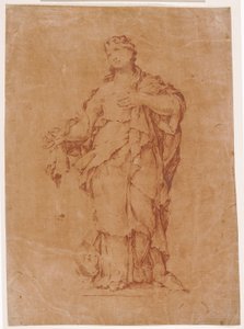 Maria Magdalena, nach Algardis Statue in S. Silvestro al Quirinale von Luca Giordano