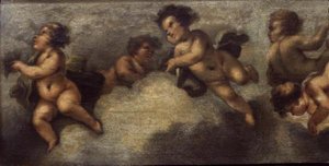 Putti beim Spielen (Detail)