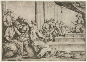 Der junge Christus lehrt im Tempel, um 1653