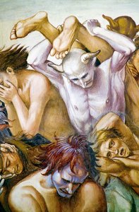 Verdammte in der Hölle, aus dem Freskenzyklus Jüngstes Gericht von Luca Signorelli
