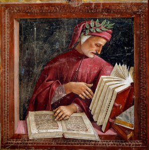 Darstellung des italienischen Dichters Dante Alighieri