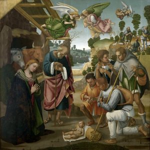 Die Anbetung der Hirten, 1522 von Luca Signorelli