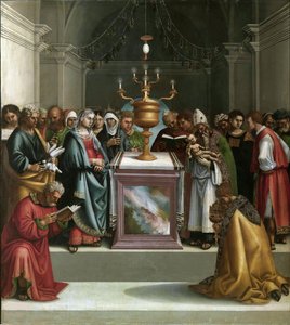 Die Darstellung im Tempel von Luca Signorelli