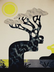 Sonnenbeschienener Geisterbaum von Luca di Napoli