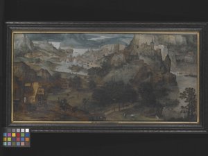Landschaft mit der Flucht nach Ägypten von Lucas (circle of) Gassel