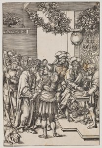 Pilatus wäscht seine Hände von Lucas Cranach d.Æ.