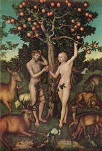 Adam und Eva von Lucas Cranach the Elder