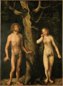 Adam und Eva von Lucas Cranach the Elder