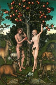 Adam und Eva von Lucas Cranach the Elder