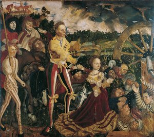 Altarbild mit dem Martyrium der Heiligen Katharina, Mittelteil