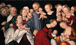 Christus segnet die Kinder, um 1540