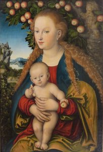Madonna und Kind unter dem Apfelbaum