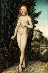 Stehende Venus in einer Landschaft von Lucas Cranach the Elder