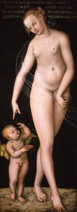 Venus und Amor als Honigdieb von Lucas Cranach the Elder