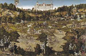 Jagd zu Ehren von Kaiser Karl V. auf Schloss Torgau